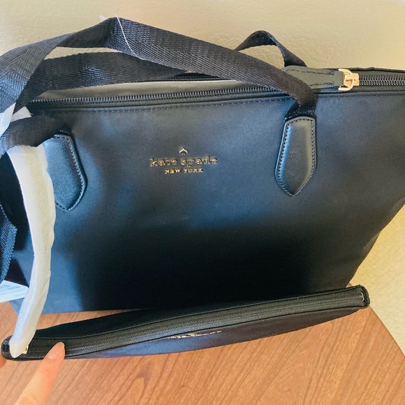 HP 🎉NWT KATE SPADE BLACK MEL PACKABLE TOTE BAG - Picture 6 of 13